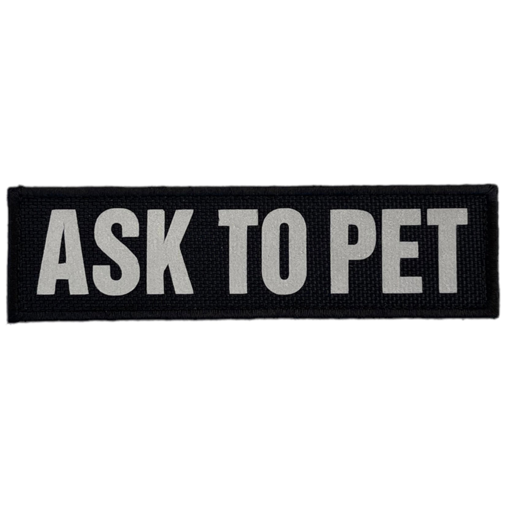 REFLECTIVE HIGH VISIBILITY BLACK Tag Patch