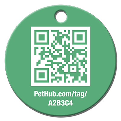 PetHub QR Pet ID Tag – Classic Aluminum